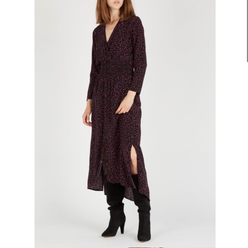 NWT Maje Rosila Crepe Maxi Dress